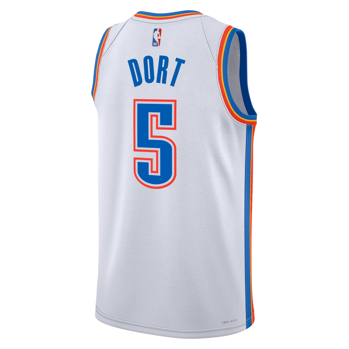Oklahoma City Thunder NBA Nike Association Edition Swingman Jersey - White - Luguentz Dort - Unisex