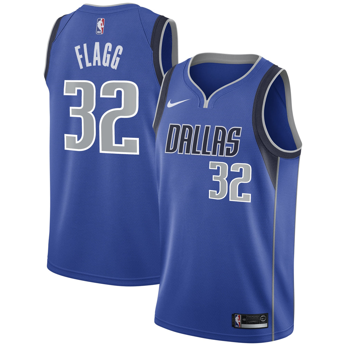 Dallas Mavericks NBA Nike Icon Edition Swingman Jersey 2025 First Round Draft Pick - Blue - Cooper Flagg - Youth