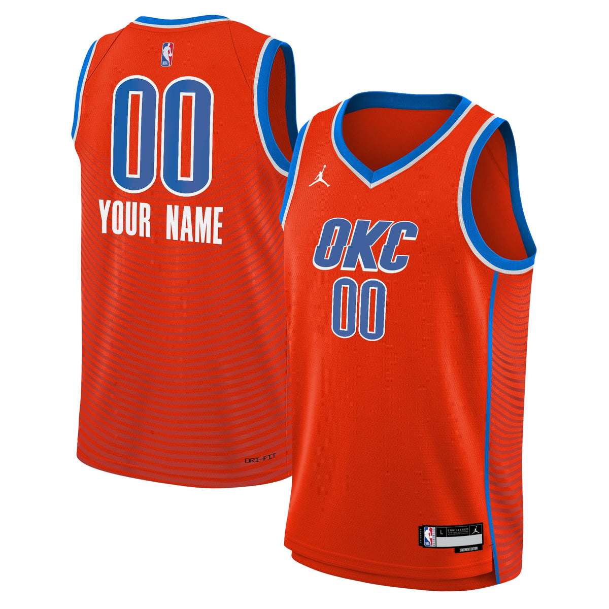 Oklahoma City Thunder NBA Jordan Statement Swingman Jersey 22 - Custom - Youth