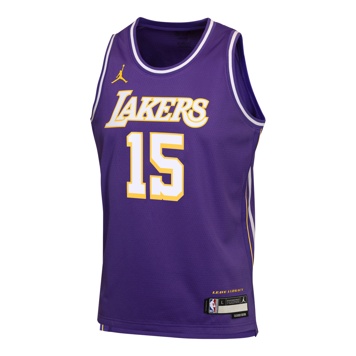 Los Angeles Lakers NBA Jordan Brand Statement Edition Jersey - Purple - Austin Reaves - Youth