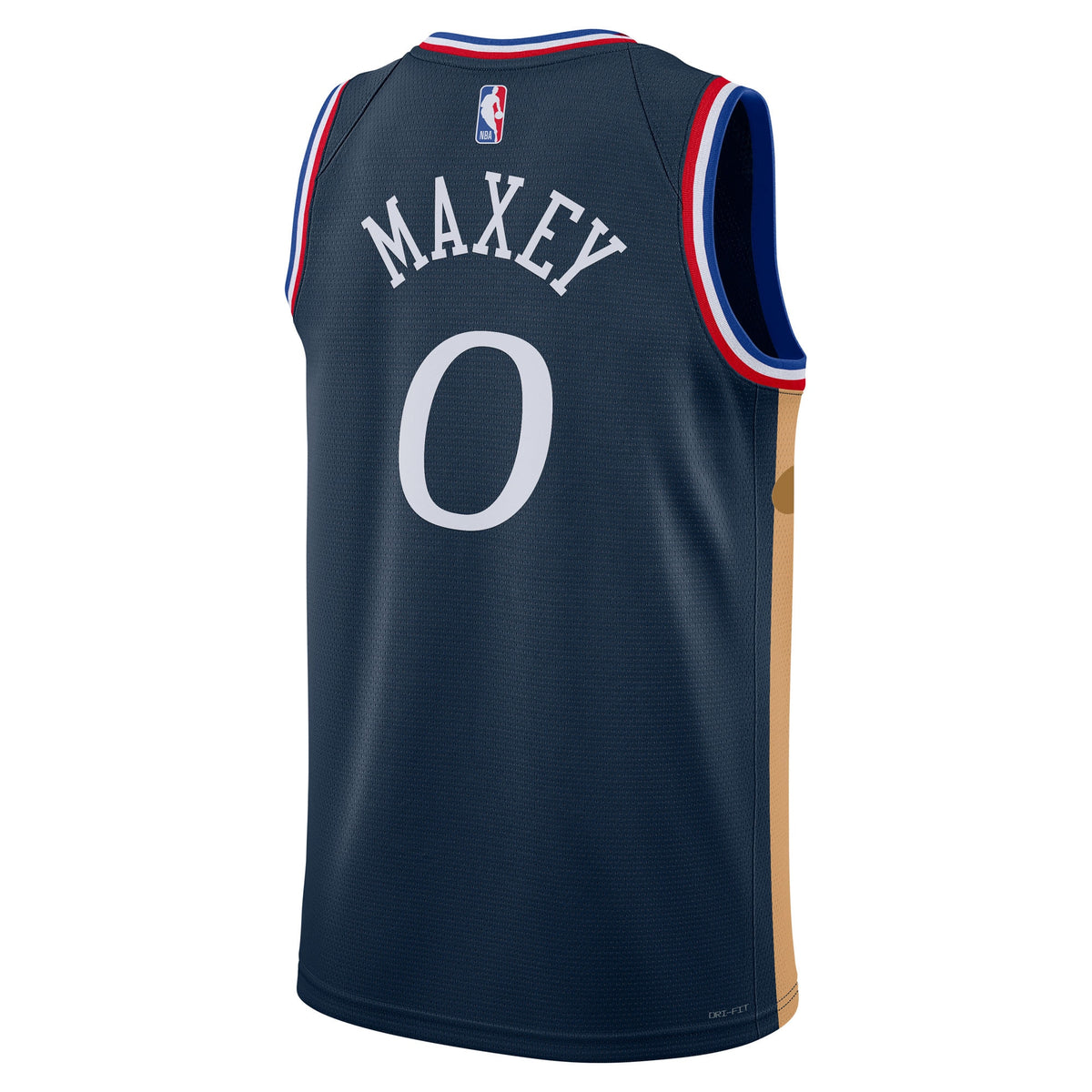 Philadelphia 76ers NBA Nike 2025/26 City Edition Swingman Jersey - Navy - Tyrese Maxey - Unisex