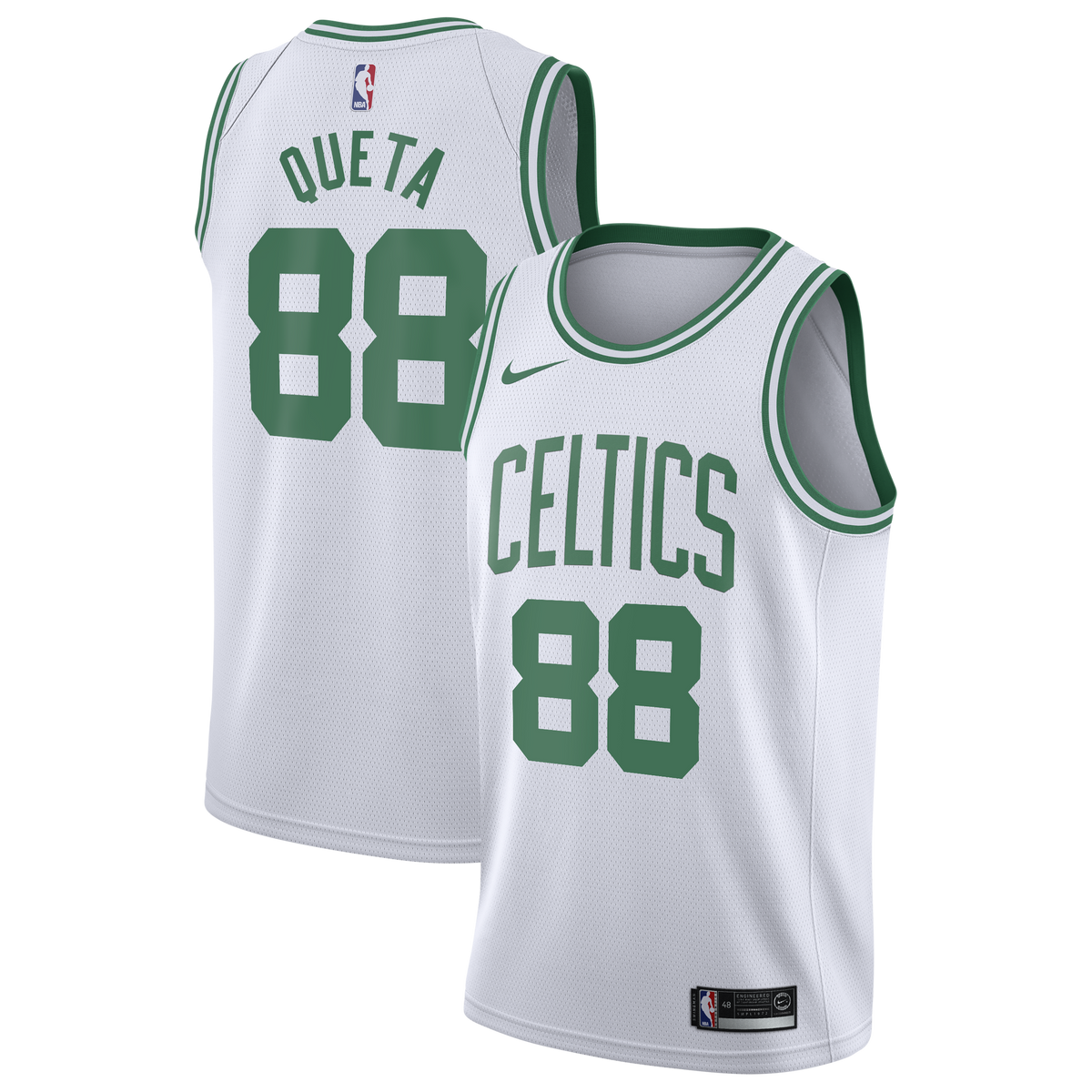 Boston Celtics NBA Nike Association Edition Swingman Jersey - White - Neemias Queta - Youth