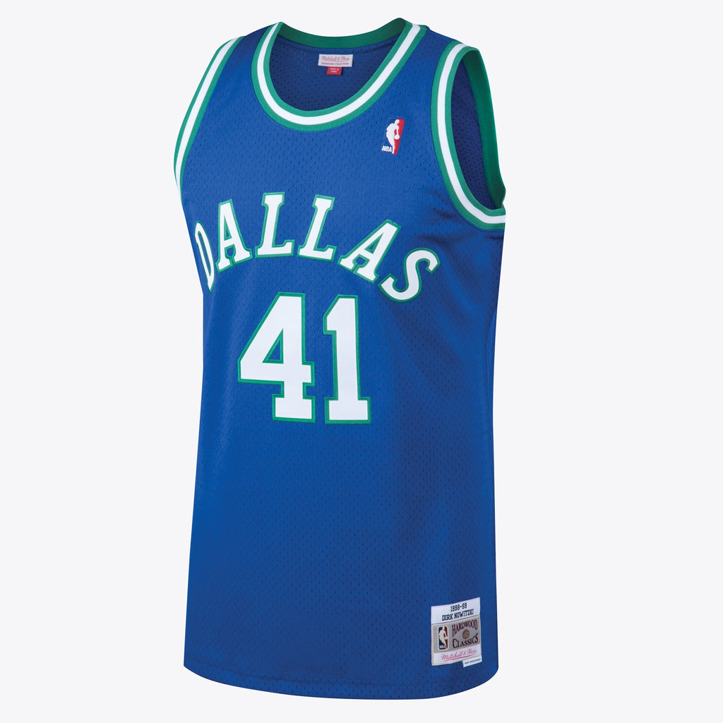 Dallas Mavericks NBA Dirk Nowitzki 1998 Hardwood Classics Road Swingman Jersey By Mitchell & Ness - Royal - Men's