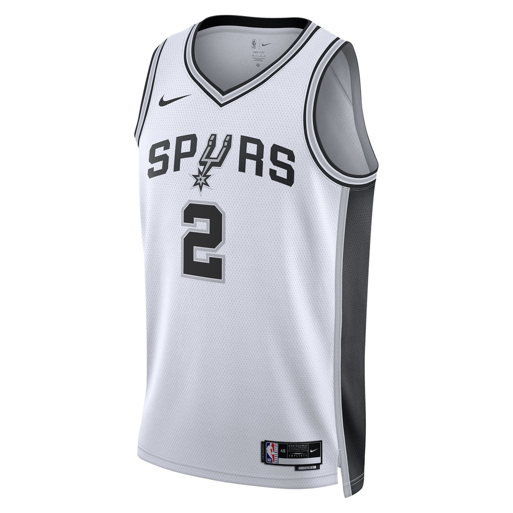 San Antonio Spurs NBA Nike Association Swingman Jersey 2025 First Round Draft Pick - White - Dylan Harper - Youth