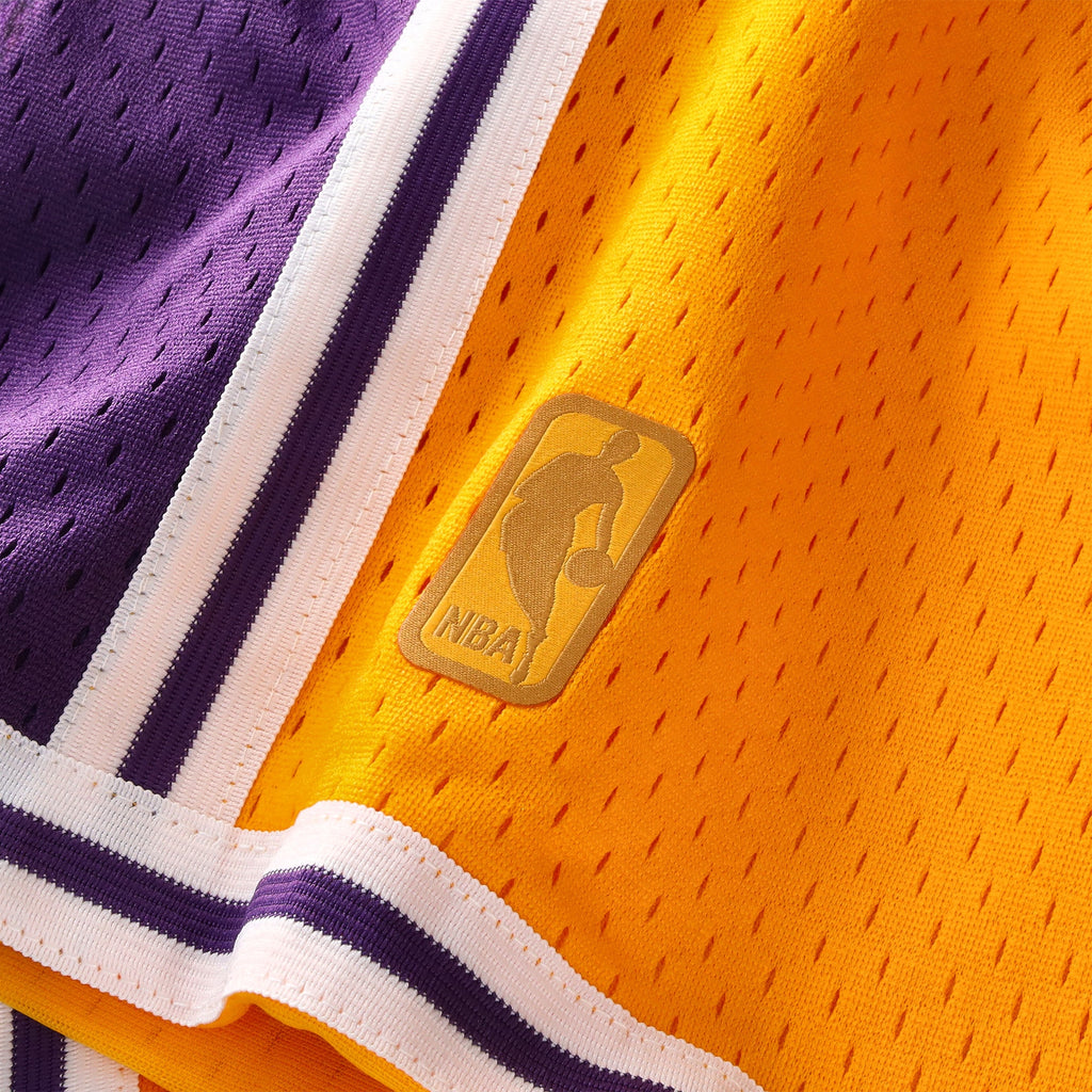 Los Angeles Lakers NBA Mitchell & Ness Swingman Shorts - Youth Basketball Jersey