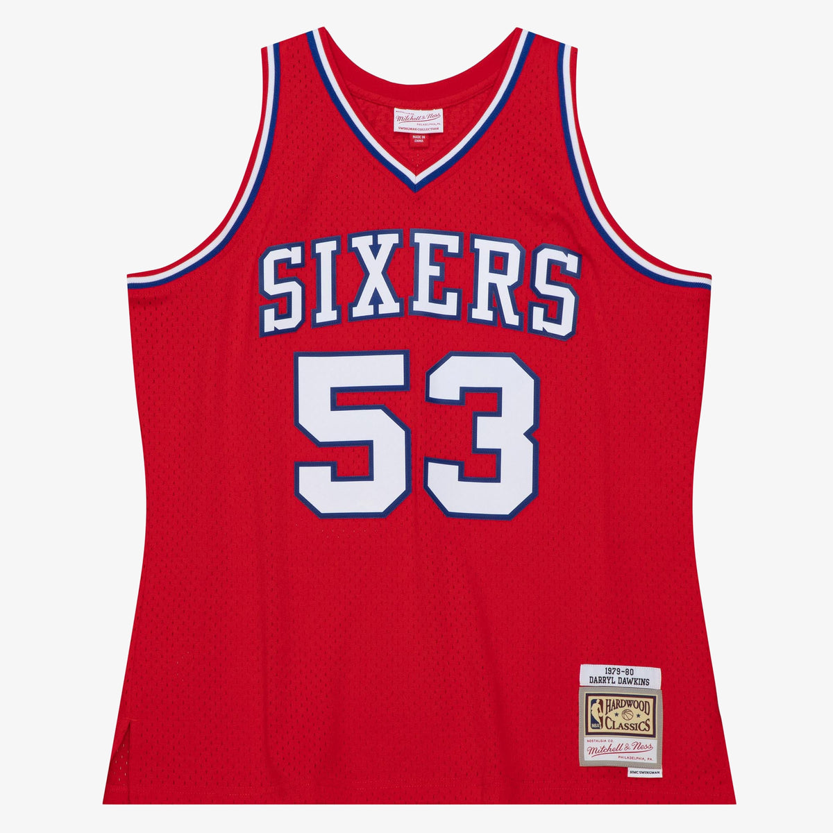 Philadelphia 76ers NBA Mitchell & Ness Darryl Dawkins 1979 Dark Authentic Jersey - University Red