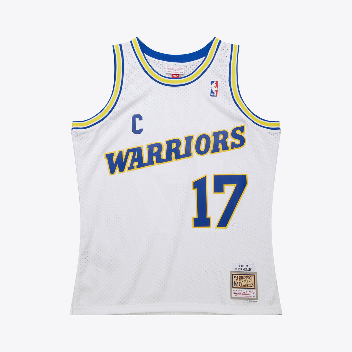 Golden State Warriors NBA Mitchell & Ness Swingman Jersey 1990 Chris Mullin