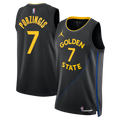 Golden State Warriors NBA Jordan Brand 2024/25 Statement Edition Swingman Jersey - Black - Kristaps Porziņģis - Unisex