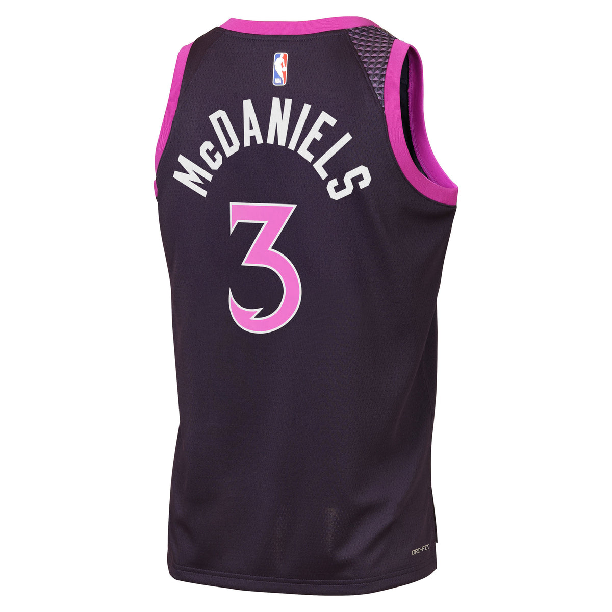 Minnesota Timberwolves NBA Nike 2025/26 City Edition Swingman Jersey - Black - Jaden McDaniels - Youth