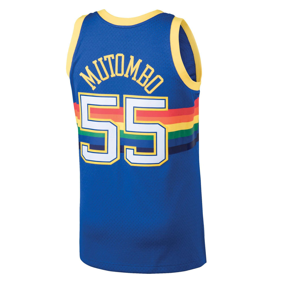 Denver Nuggets NBA Mitchell & Ness Swingman Jersey Road Dikembe Mutombo 1991-92