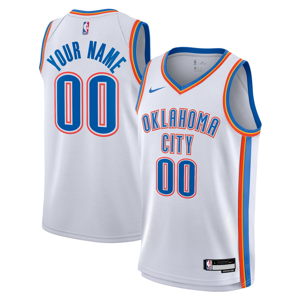 Oklahoma City Thunder NBA Nike Association Swingman Jersey - Custom - Youth
