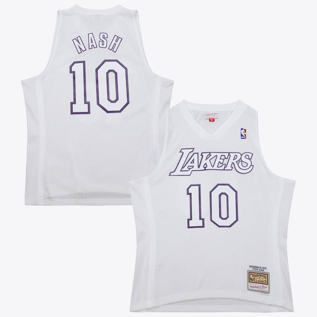 Los Angeles Lakers NBA Mitchell & Ness Steve Nash 2012 Day Authentic Jersey - White