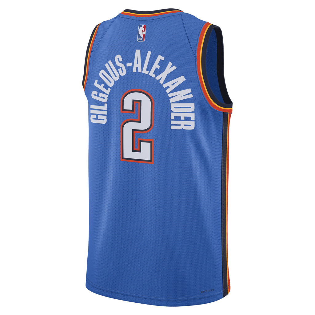 Oklahoma City Thunder NBA Nike Replica Icon Swingman Jersey - Gilgeous-Alexander - Unisex