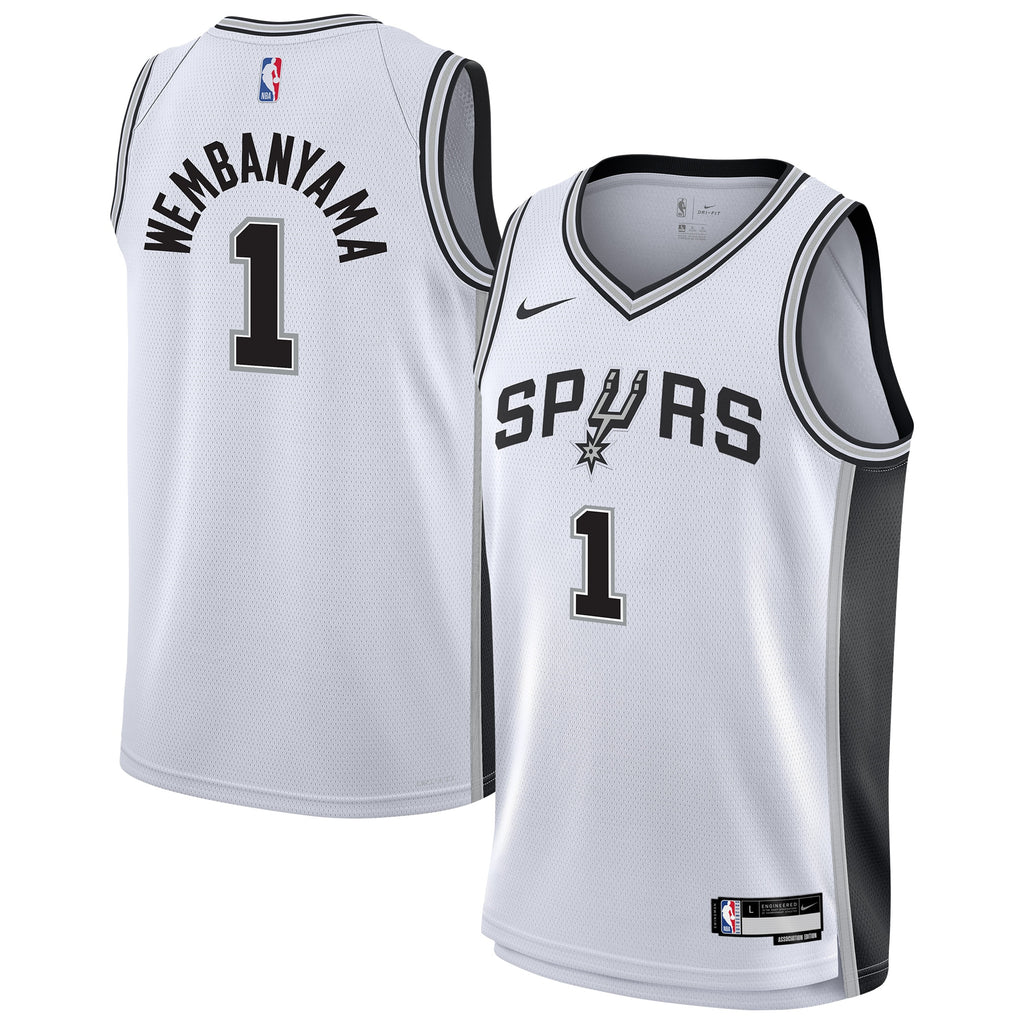 San Antonio Spurs NBA Nike Association Swingman Jersey - Victor Wembanyama - Youth
