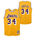 Los Angeles Lakers NBA Shaquille O'Neal Hardwood Classics Road Jersey - Youth