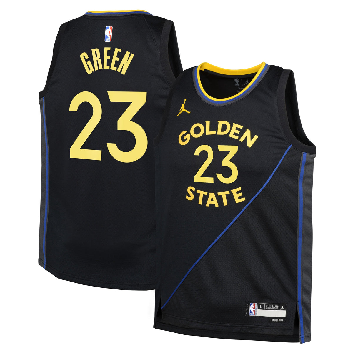 Golden State Warriors NBA Jordan Brand Statement Edition Swingman Jersey - Black - Draymond Green - Youth