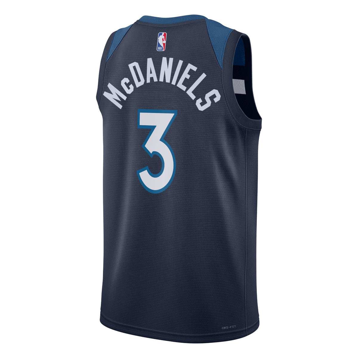 Minnesota Timberwolves NBA Nike Icon Edition Swingman Jersey - Navy - Jaden McDaniels - Unisex