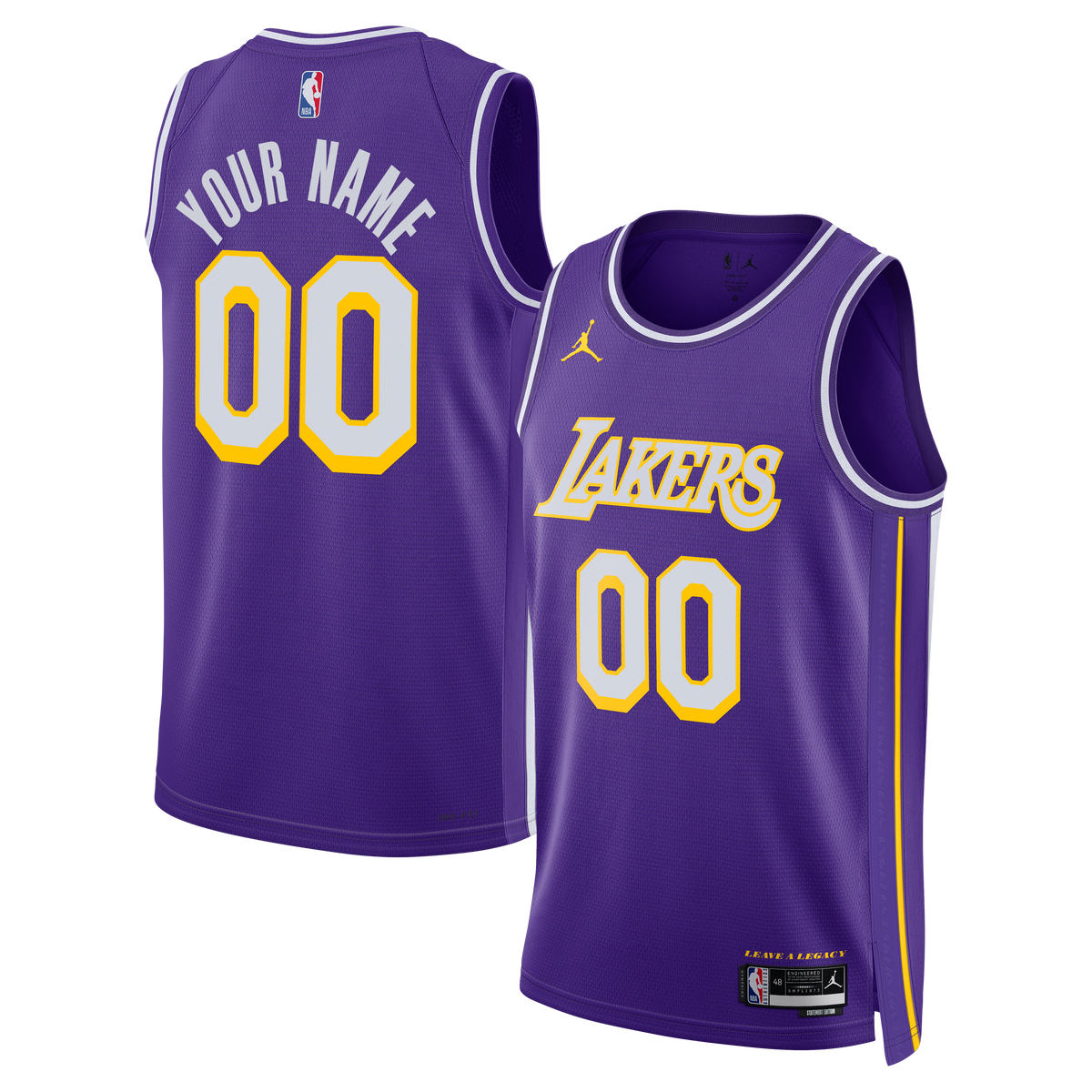 Los Angeles Lakers NBA Jordan Statement Jersey - Custom - Unisex