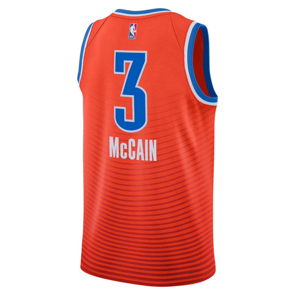 Oklahoma City Thunder NBA Jordan Brand Statement Edition Swingman Jersey - Orange - Jared McCain - Unisex
