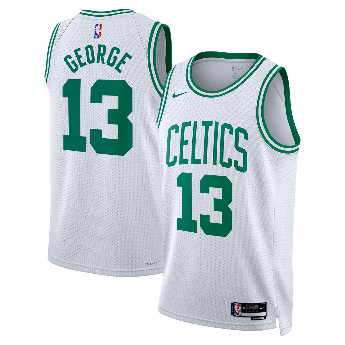 Boston Celtics NBA Nike Association Edition Swingman Jersey - White - Paul George - Unisex