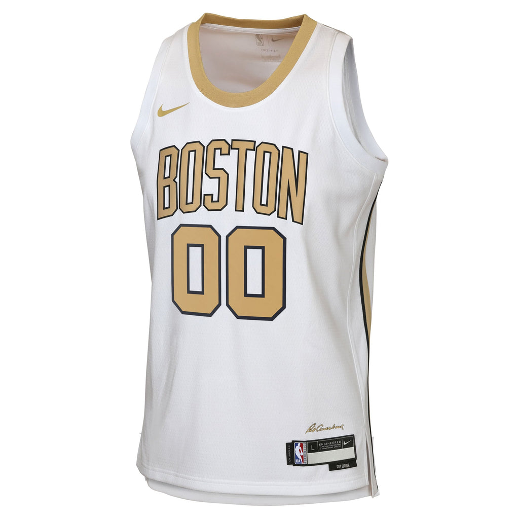 Boston Celtics NBA Nike 2025/26 City Edition Swingman Jersey - Custom - Youth