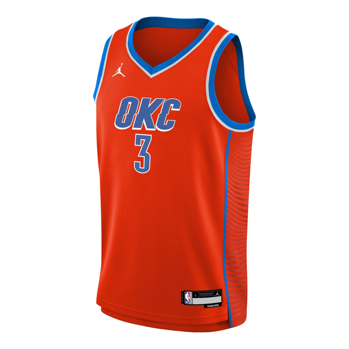 Oklahoma City Thunder NBA Jordan Brand Statement Edition Swingman Jersey - Orange - Jared McCain - Youth