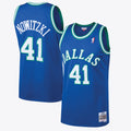 Dallas Mavericks NBA Dirk Nowitzki 1998 Hardwood Classics Road Swingman Jersey By Mitchell & Ness - Royal - Men's