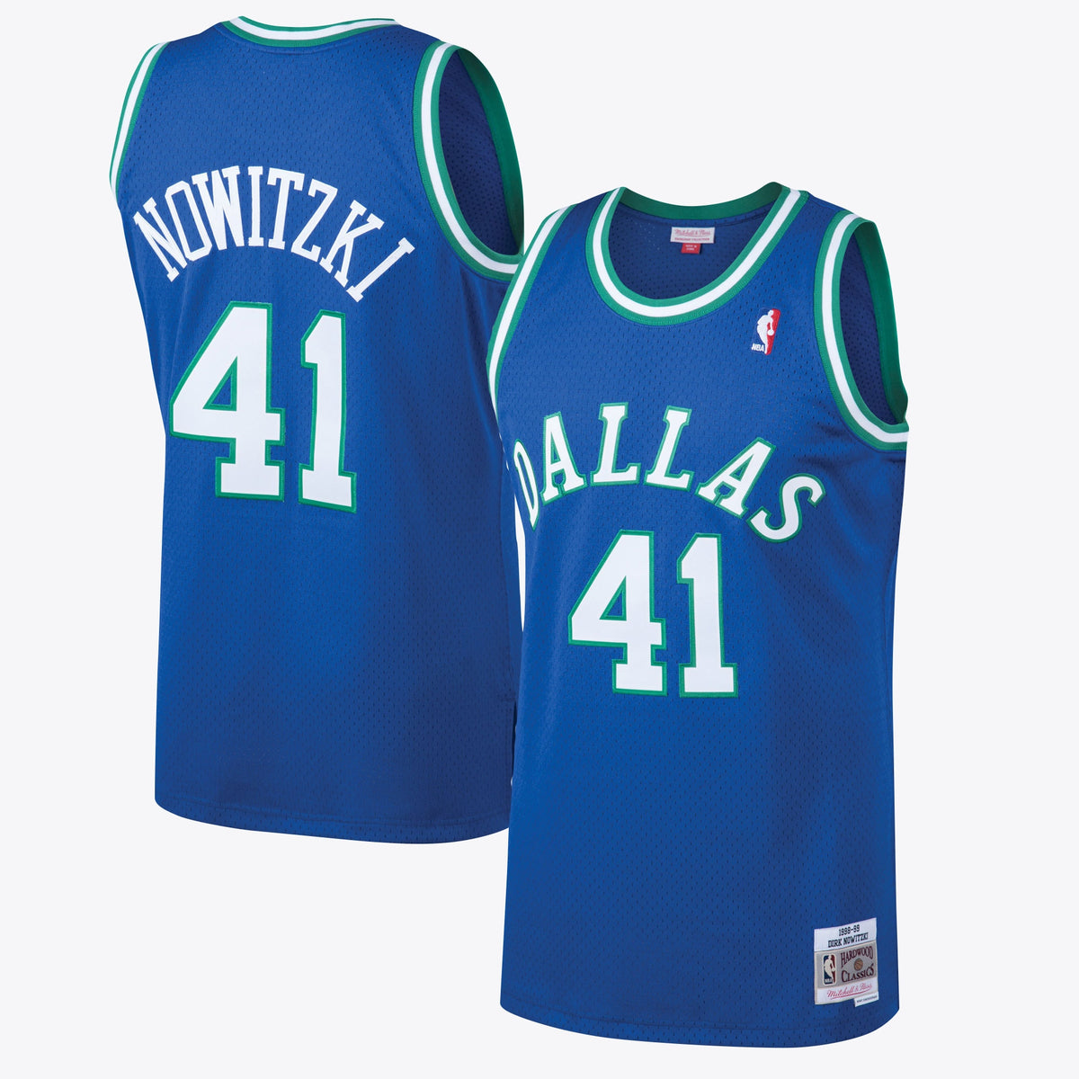 Dallas Mavericks NBA Dirk Nowitzki 1998 Hardwood Classics Road Swingman Jersey By Mitchell & Ness - Royal - Men's