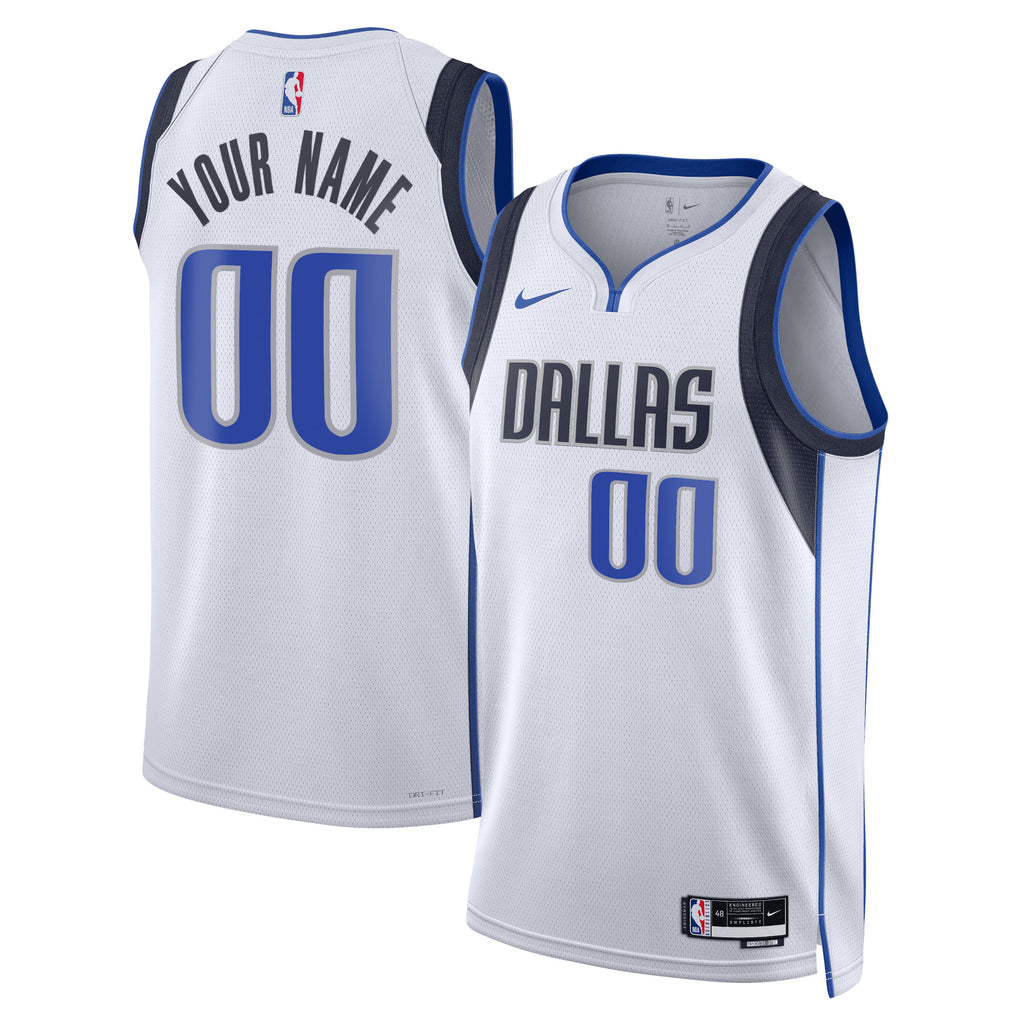 Dallas Mavericks NBA Nike Association Swingman Jersey - Custom - Unisex