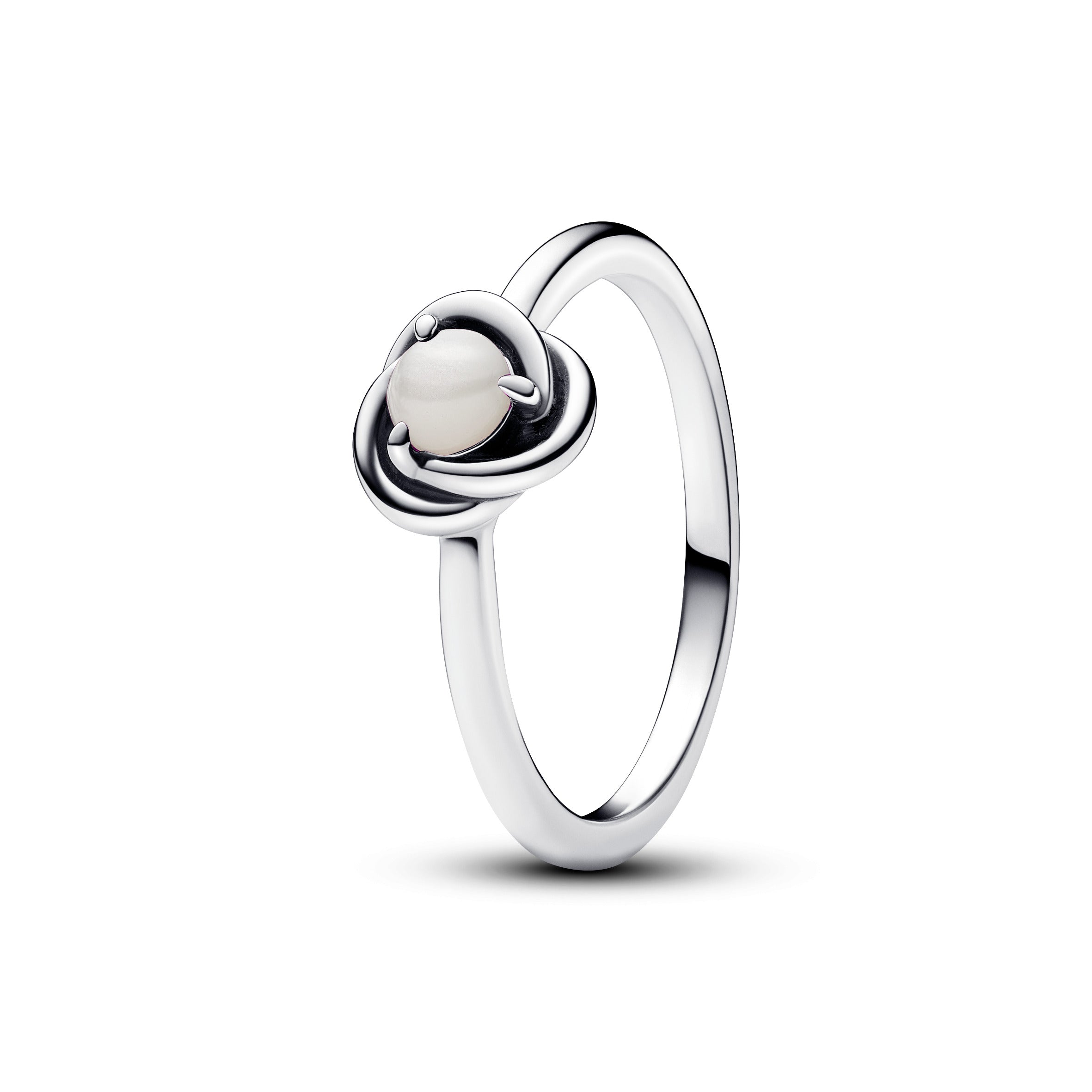PANDORA June Birthstone Eternity Circle Ring Sterling Silver Birthdays Rings Statement Ring Jewelry Gift