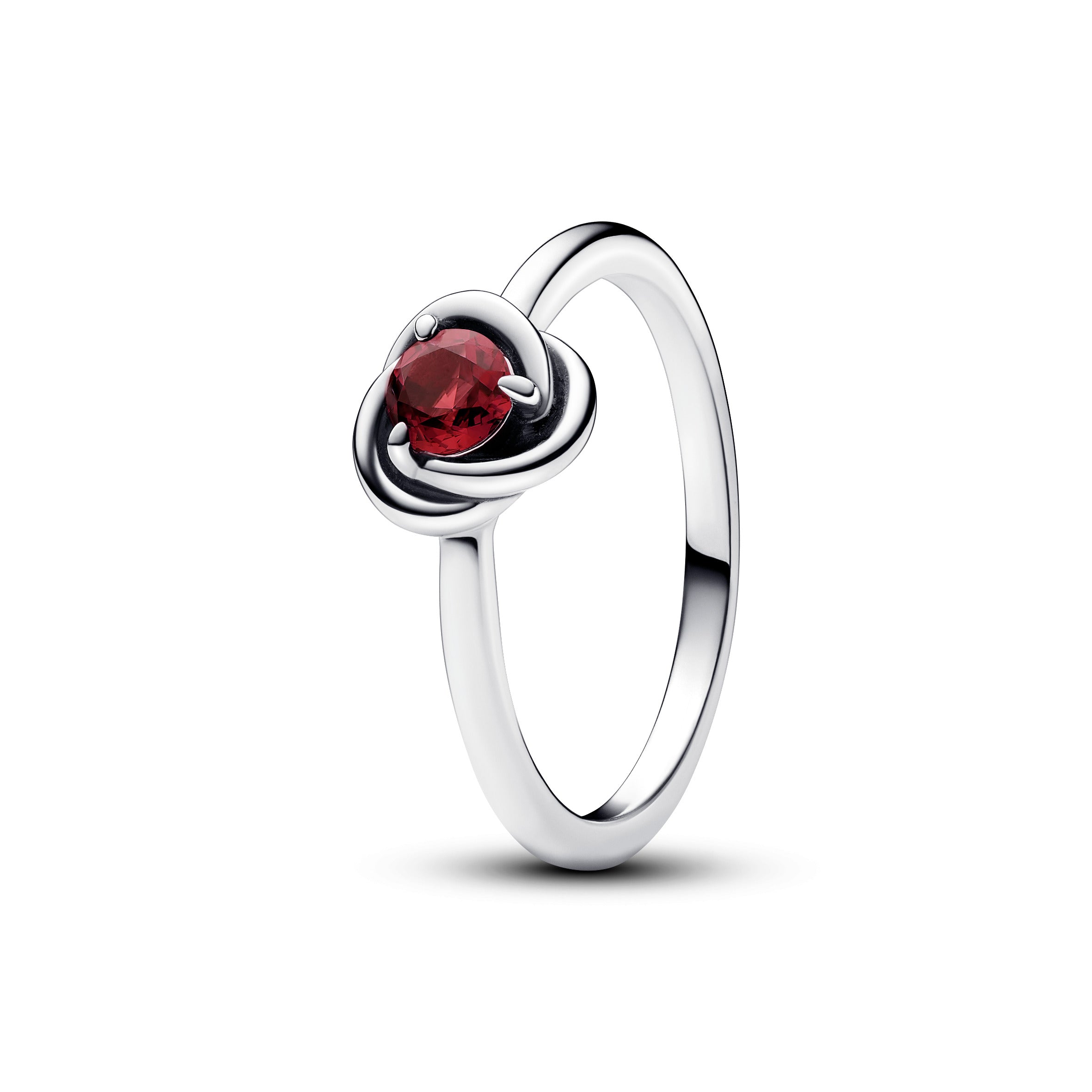 PANDORA July Birthstone Eternity Circle Ring Sterling Silver Birthdays Rings Statement Ring Jewelry Gift