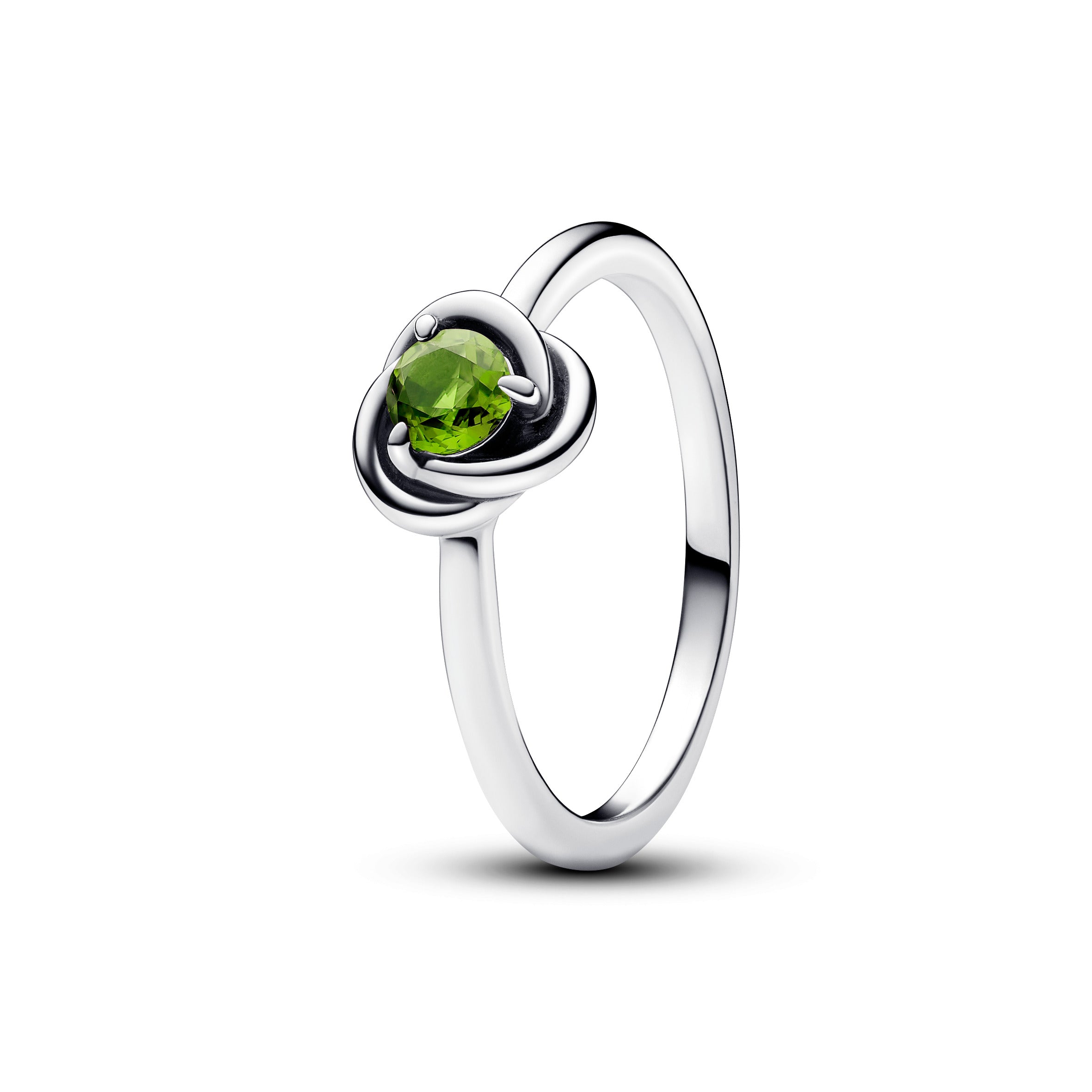 PANDORA August Birthstone Eternity Circle Ring Sterling Silver Birthdays Rings Statement Ring Jewelry Gift