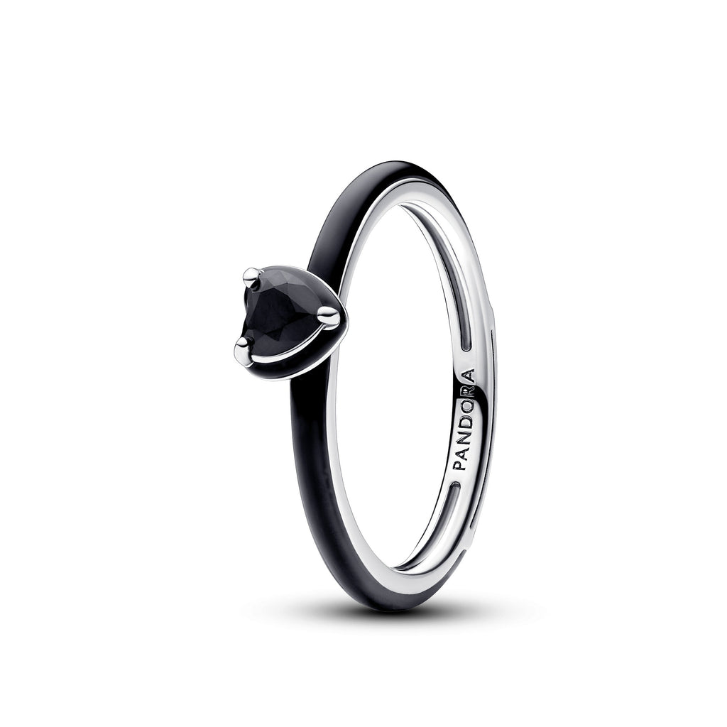 PANDORA ME Black Chakra Heart Ring Rings Statement Ring Jewelry Gift