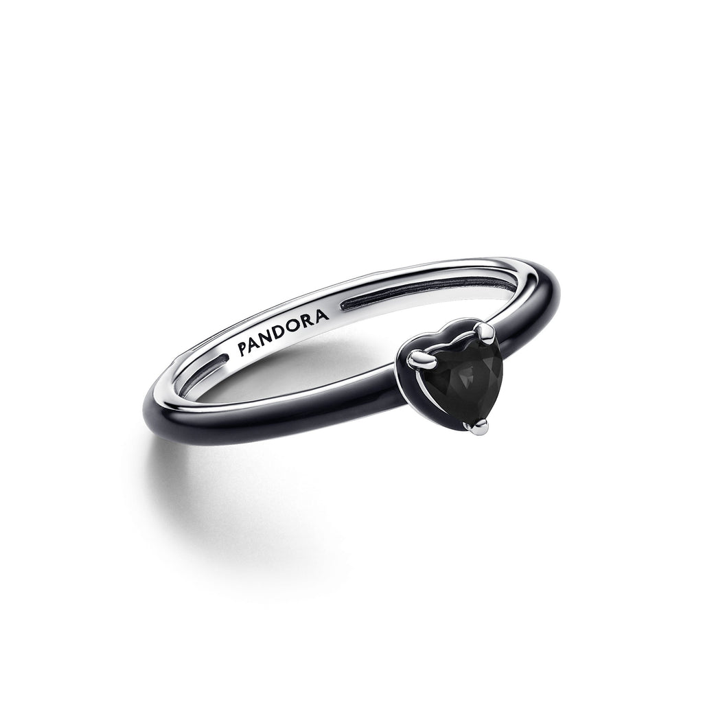 PANDORA ME Black Chakra Heart Ring Rings Statement Ring Jewelry Gift