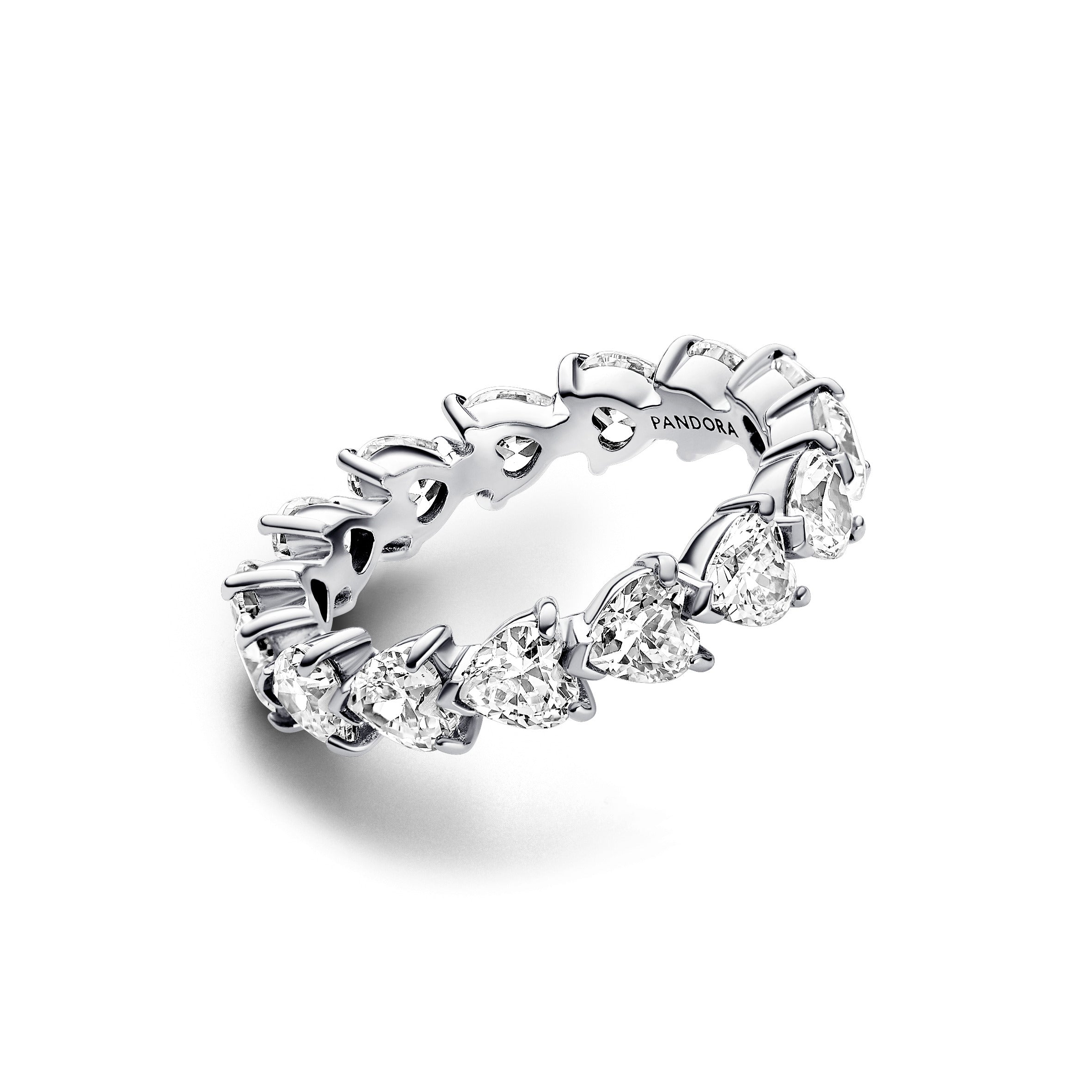 PANDORA Row Of Hearts Eternity Ring Rings Statement Ring Jewelry Gift
