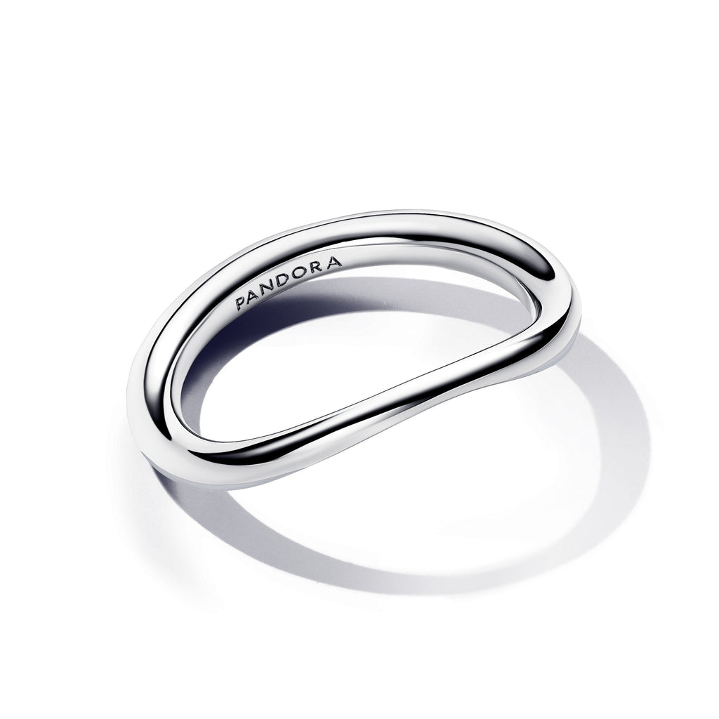 PANDORA Organically Shaped Band Ring Sterling Silver Rings Statement Ring Jewelry Gift