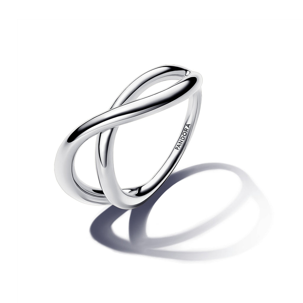 PANDORA Organically Shaped Infinity Ring Sterling Silver Rings Statement Ring Jewelry Gift