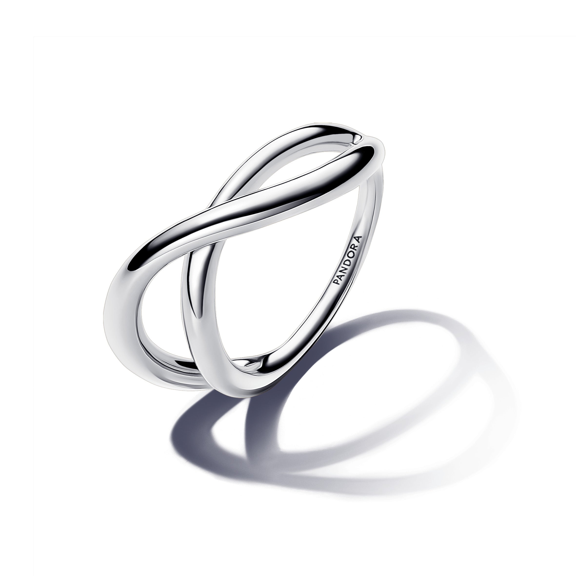 PANDORA Organically Shaped Infinity Ring Sterling Silver Rings Statement Ring Jewelry Gift