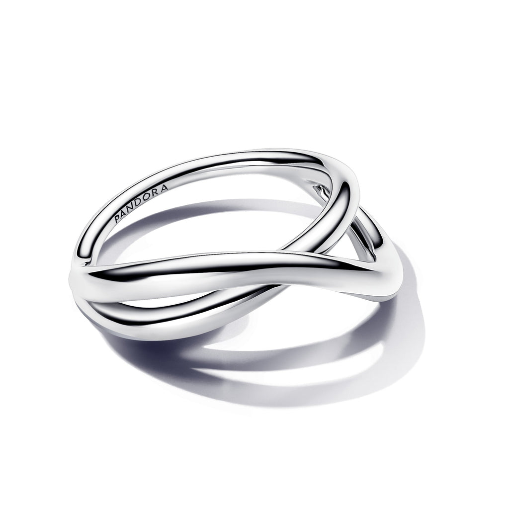 PANDORA Organically Shaped Infinity Ring Sterling Silver Rings Statement Ring Jewelry Gift