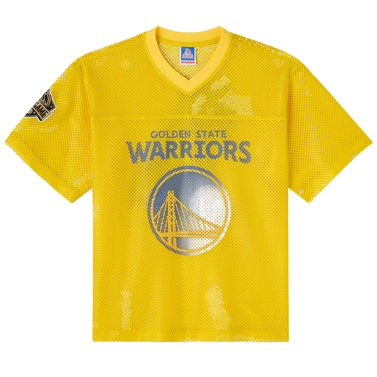 Golden State Warriors NBA X OVO Mesh Football Jersey - Men's