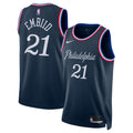 Philadelphia 76ers NBA Nike 2025/26 City Edition Swingman Jersey - Navy - Joel Embiid - Unisex