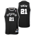 San Antonio Spurs NBA Tim Duncan 1998-99 Hardwood Classics Road Swingman Jersey - Black - Youth