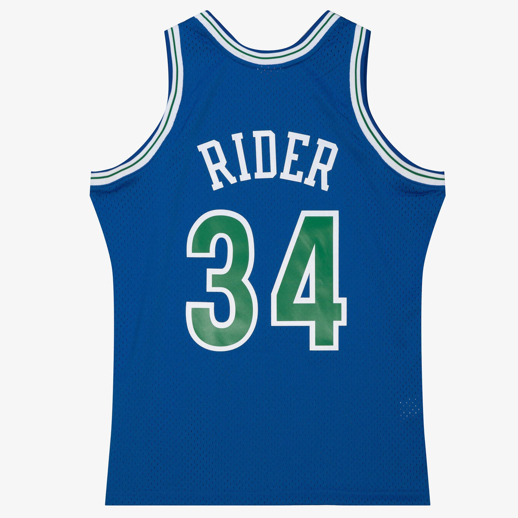 Minnesota Timberwolves NBA Mitchell & Ness Isaiah Rider Jr 1993 Dark Authentic Jersey - Midnight Blue