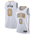 Boston Celtics NBA Nike 2025/26 City Edition Swingman Jersey - White - Jayson Tatum - Unisex