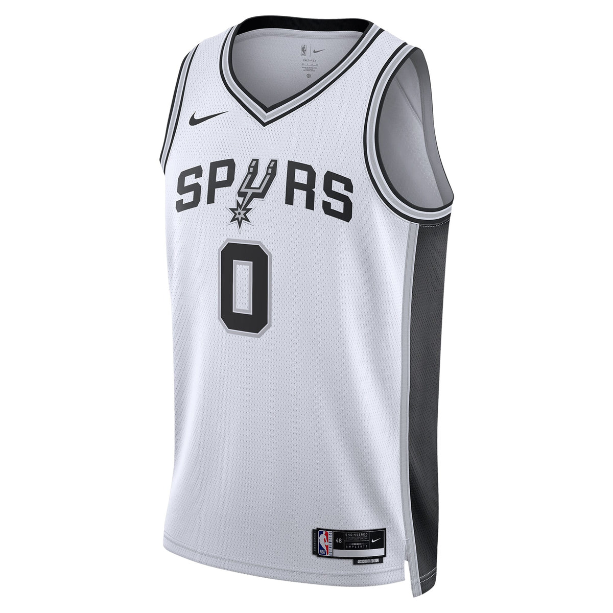 San Antonio Spurs NBA Nike Association Edition Swingman Jersey - White - Keldon Johnson - Unisex