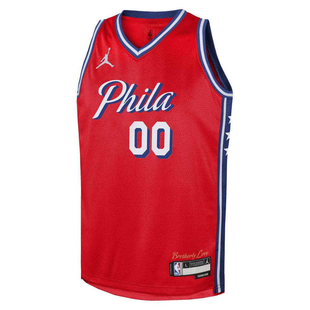 Philadelphia 76ers NBA Jordan Statement Edition Swingman Jersey - Custom - Youth