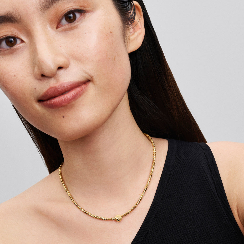 PANDORA Textured Yin And Yang Mini Charm 14K Gold Plated Unique Metal Blend Symbols Charms Bracelet Charm Jewelry Gift