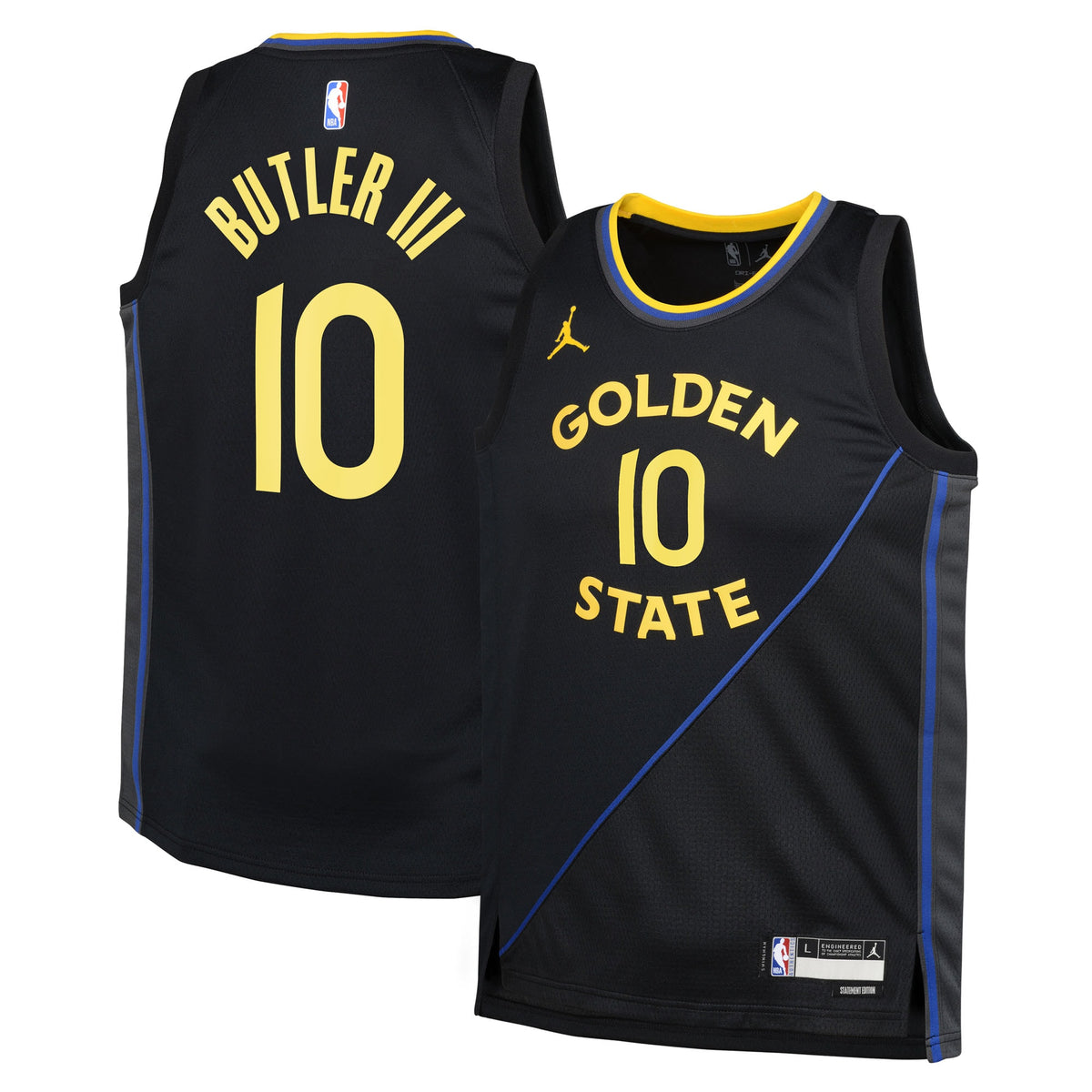 Golden State Warriors NBA Jordan Brand Statement Edition Swingman Jersey - Black - Jimmy Butler III - Youth