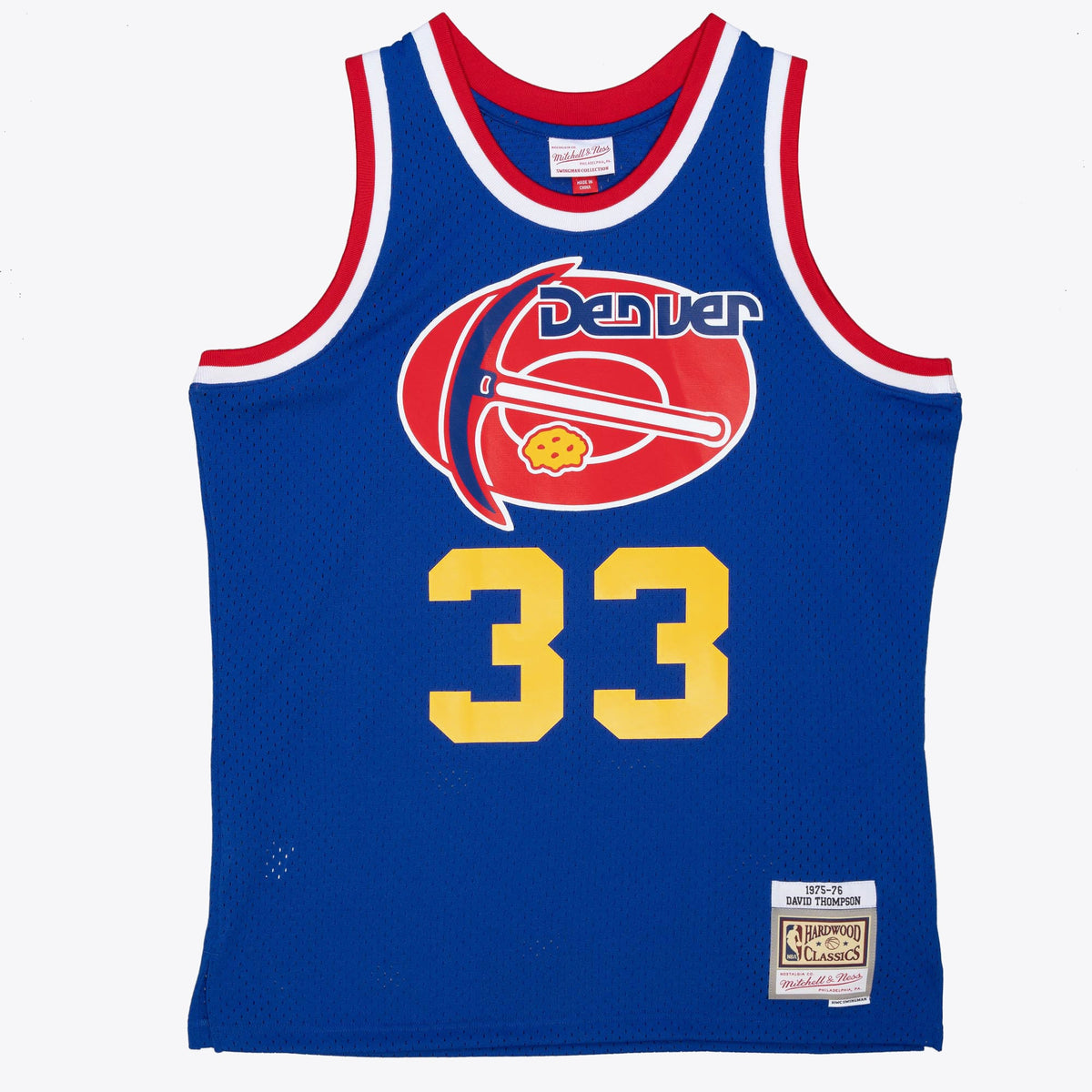 Denver Nuggets NBA Mitchell & Ness David Thompson 1975 Dark Authentic Jersey - Royal Blue