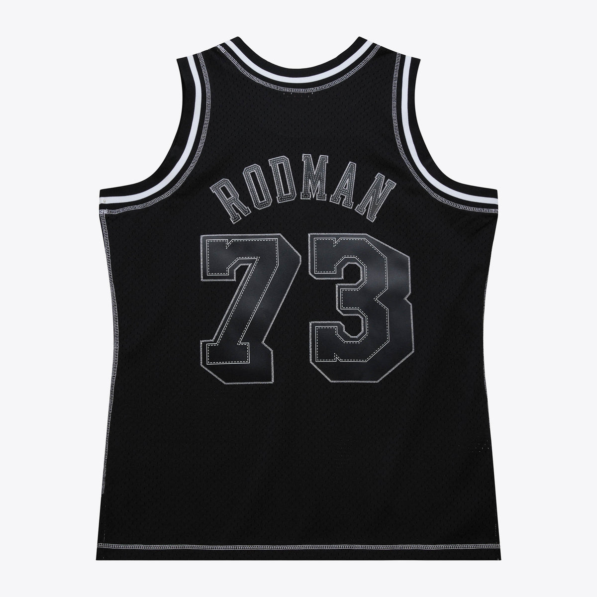 Los Angeles Lakers NBA Mitchell & Ness Dennis Rodman 1998 Contrast 2K Swingman Jersey - Black